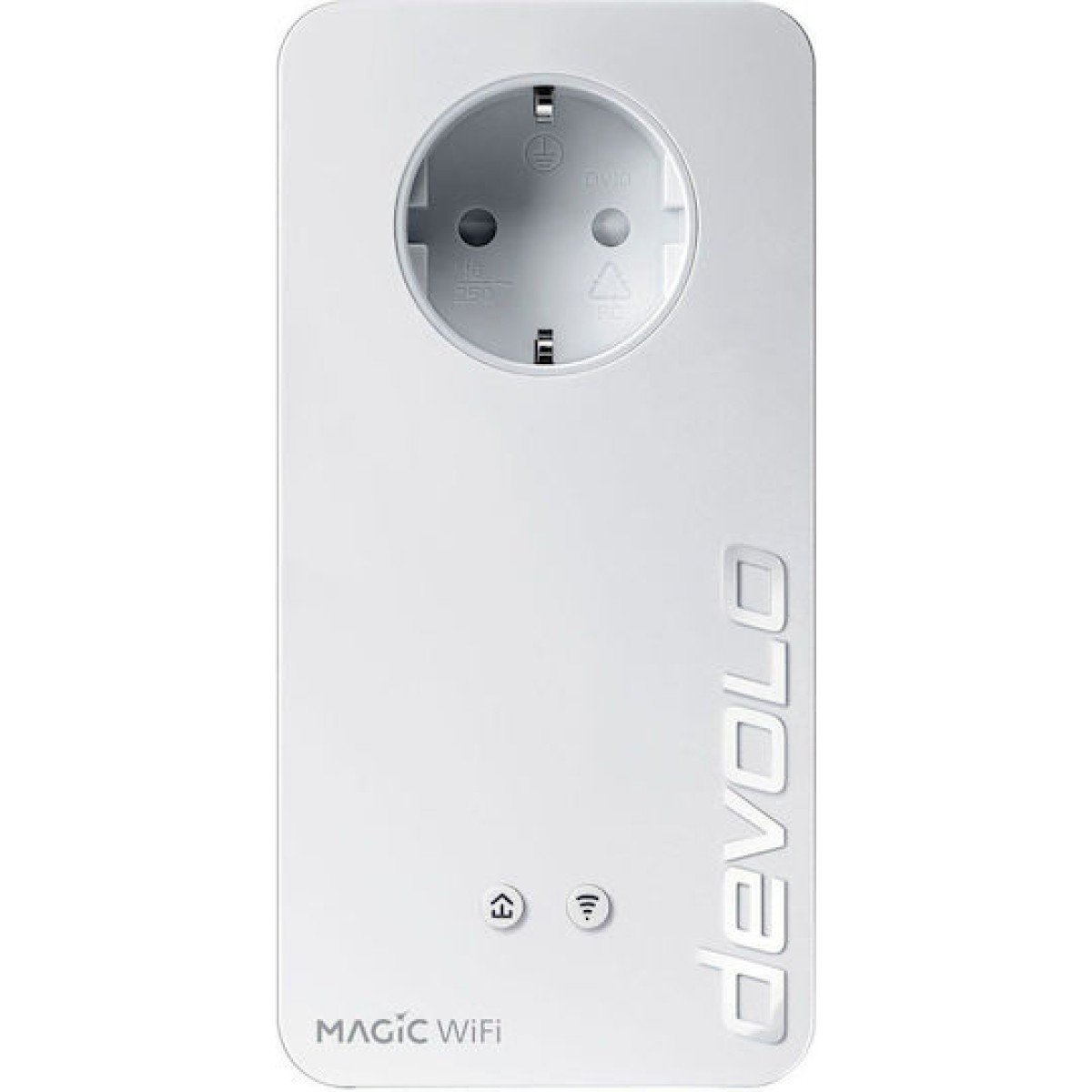 Devolo Magic 2 WiFi next Powerline για Ασύρματη Σύνδεση Wi‑Fi 5 με Passthrough Πρίζα και 2 Θύρες Gigabit Ethernet