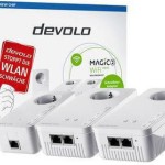 Devolo Magic 2 WiFi Next Multiroom Kit (DE) Powerline Τριπλό για Ασύρματη Σύνδεση Wi‑Fi 5 με Passthrough Πρίζα και 2 Θύρες Gigabit Ethernet