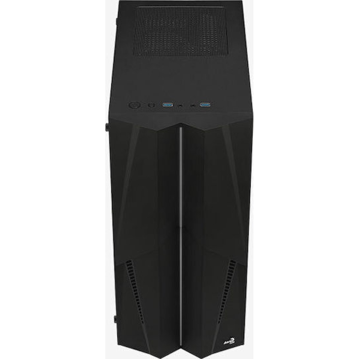 Aerocool Mecha v1 Gaming Midi Tower Κουτί Υπολογιστή με Πλαϊνό Παράθυρο και RGB Φωτισμό Μαύρο