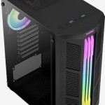 Aerocool Prime ARGB v2 Gaming Midi Tower Κουτί Υπολογιστή με Πλαϊνό Παράθυρο Μαύρο