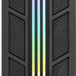 Aerocool Prime ARGB v2 Gaming Midi Tower Κουτί Υπολογιστή με Πλαϊνό Παράθυρο Μαύρο