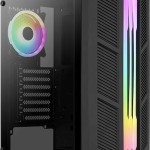 Aerocool Prime ARGB v2 Gaming Midi Tower Κουτί Υπολογιστή με Πλαϊνό Παράθυρο Μαύρο