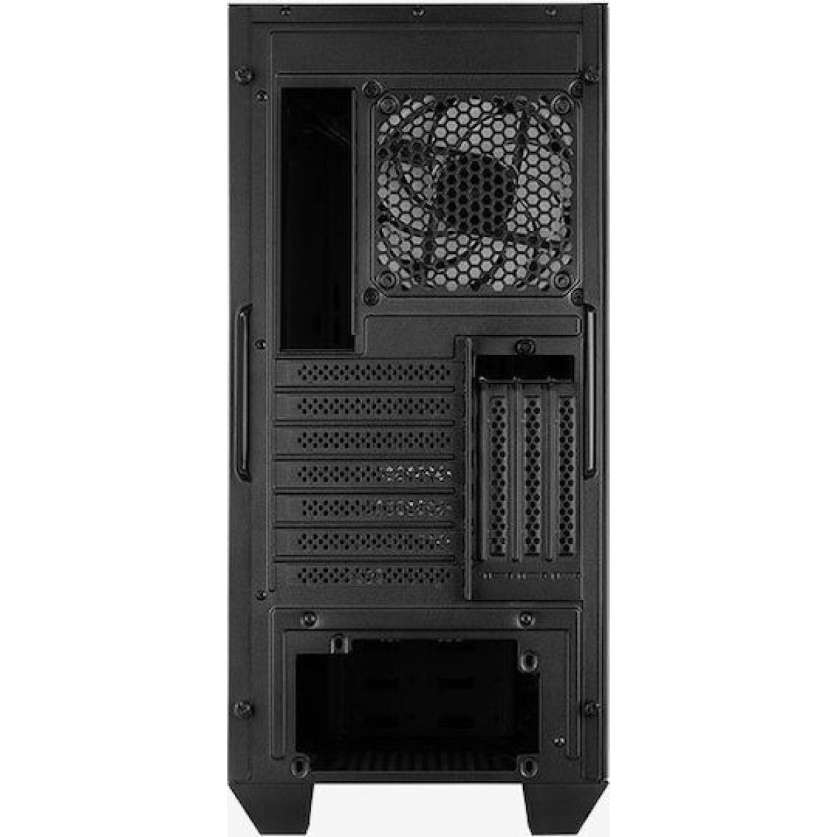 Aerocool Visor Gaming Midi Tower Κουτί Υπολογιστή με Πλαϊνό Παράθυρο και RGB Φωτισμό Μαύρο