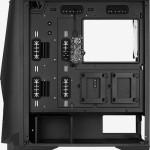 Aerocool Visor Gaming Midi Tower Κουτί Υπολογιστή με Πλαϊνό Παράθυρο και RGB Φωτισμό Μαύρο