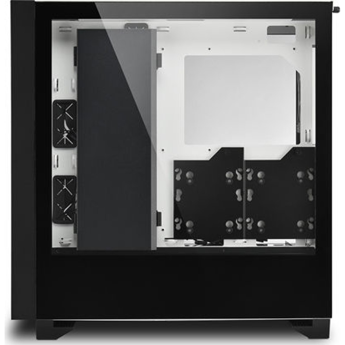 Sharkoon Elite Shark CA300T Gaming Midi Tower Κουτί Υπολογιστή με Πλαϊνό Παράθυρο και RGB Φωτισμό Λευκό