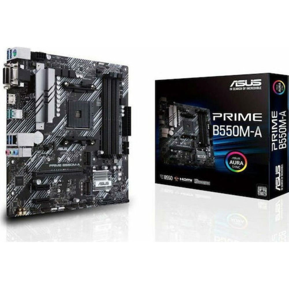 Asus Prime B550M-A Motherboard Micro ATX με AMD AM4 Socket 90MB14I0-M0EAY0