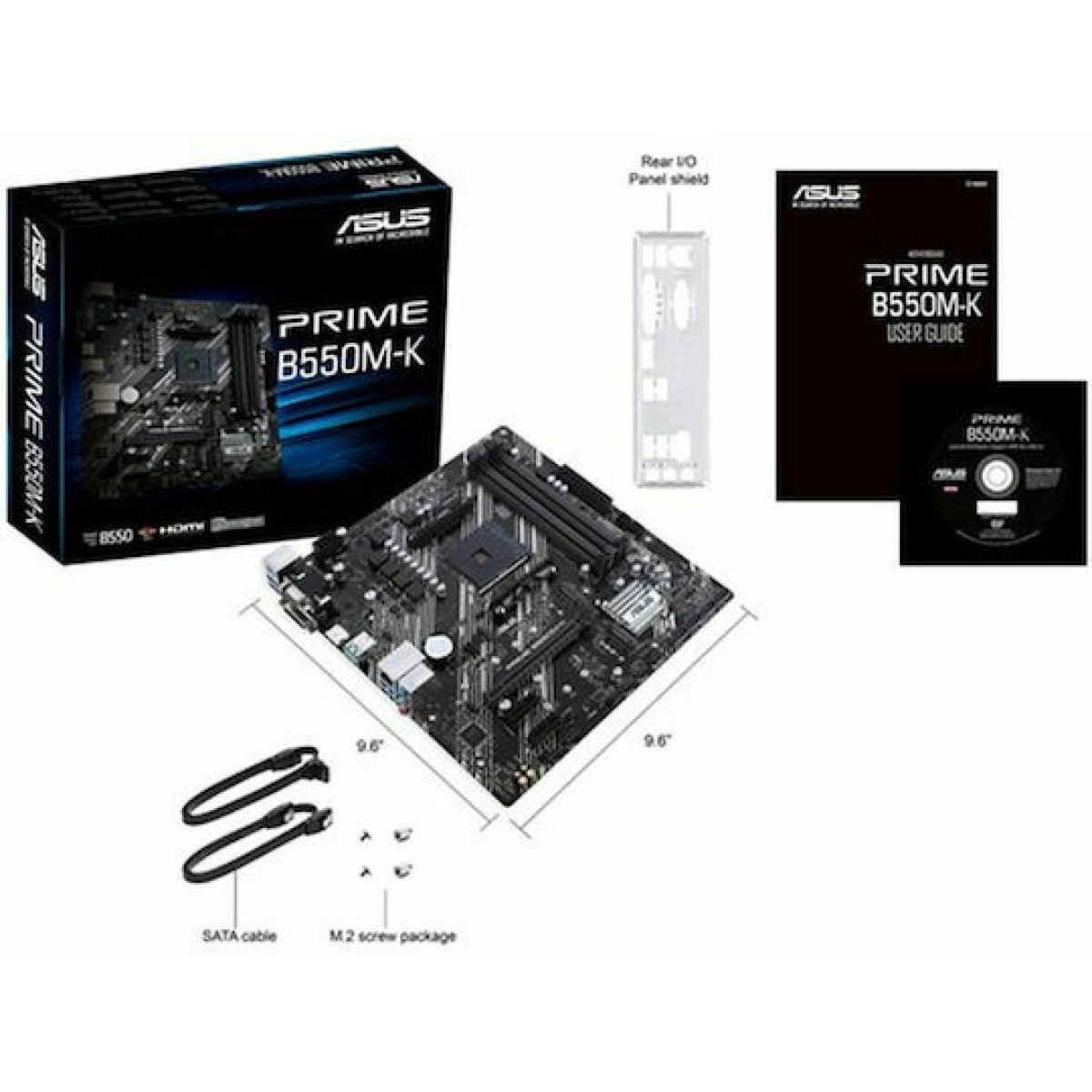 Asus Prime B550M-K Motherboard Micro ATX με AMD AM4 Socket 90MB14V0-M0EAY0