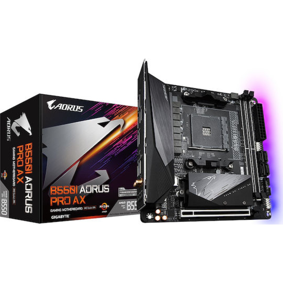 Gigabyte B550I Aorus Pro AX Wi-Fi Motherboard Mini ITX με AMD AM4 Socket