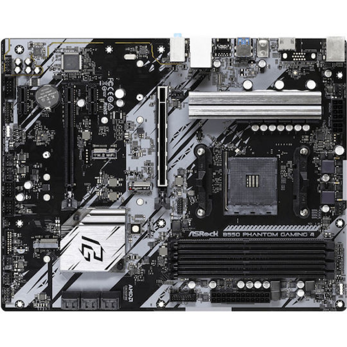 ASRock B550 Phantom Gaming 4 Motherboard ATX με AMD AM4 Socket 90-MXBCY0-A0UAYZ