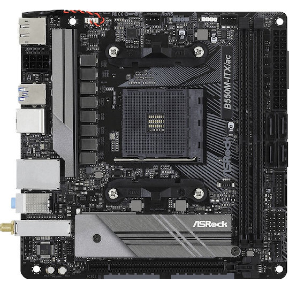 ASRock B550M-ITX/ac Wi-Fi Motherboard Mini ITX με AMD AM4 Socket 90-MXBDH0-A0UAYZ