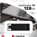 Kingston DataTraveler 70 128GB USB 3.2 Stick με σύνδεση USB-C Μαύρο