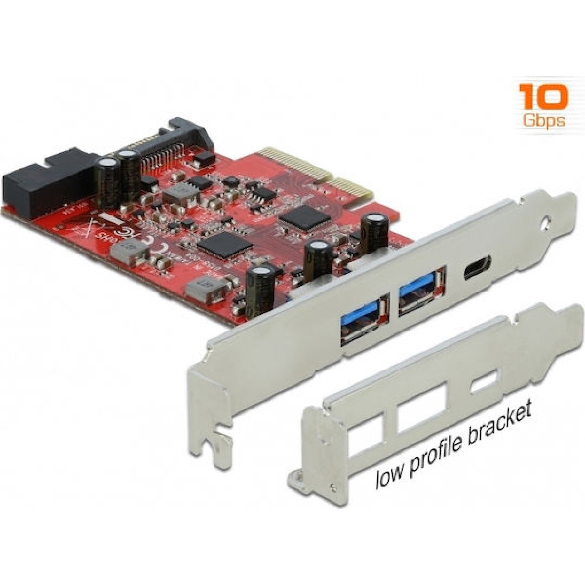 DeLock Κάρτα PCIe σε 3 θύρες USB 3.2