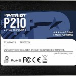 Patriot P210 SSD 256GB 2.5'' SATA III