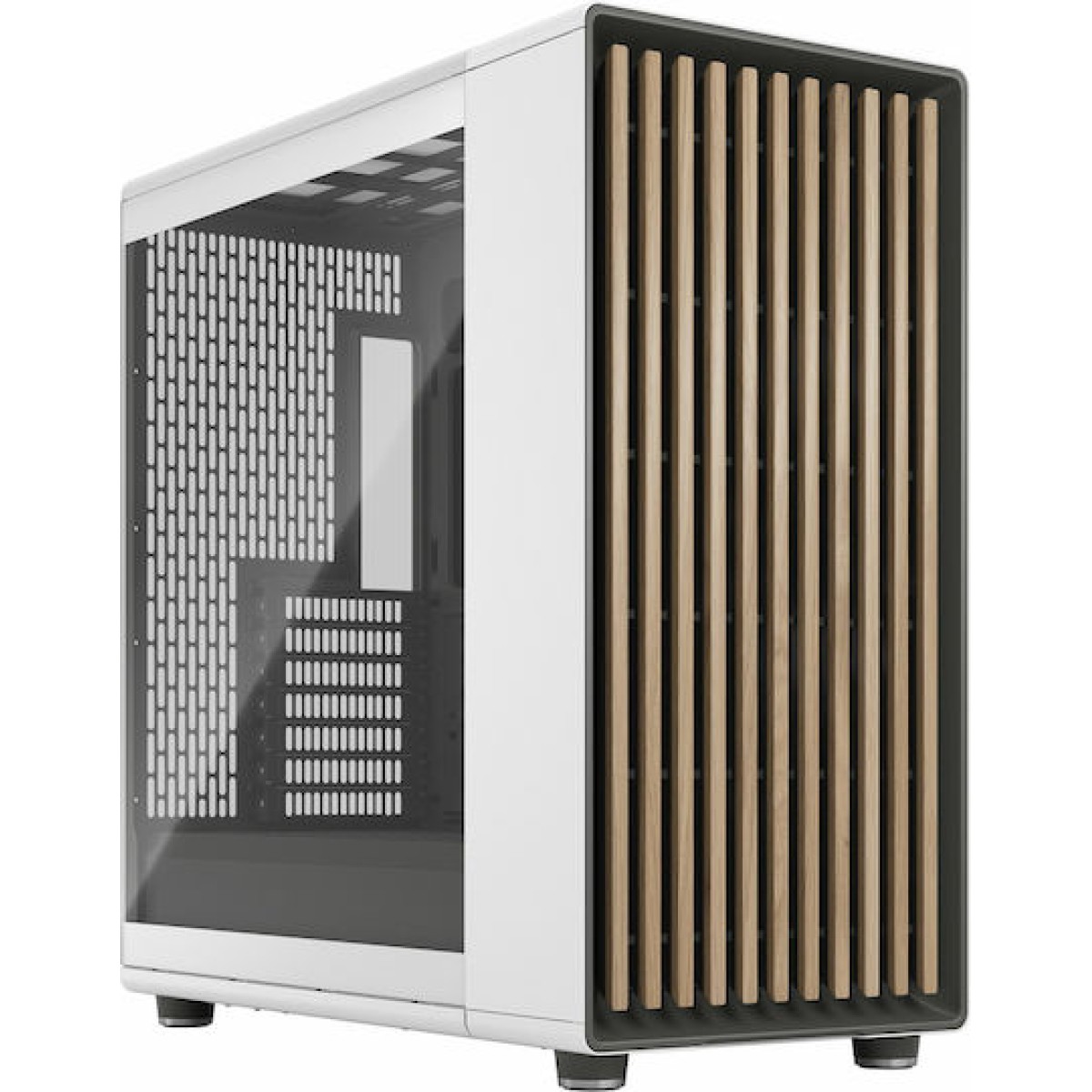 Fractal Design FD-C-NOR1X-04 Gaming Midi Tower Κουτί Υπολογιστή με Πλαϊνό Παράθυρο Chalk White