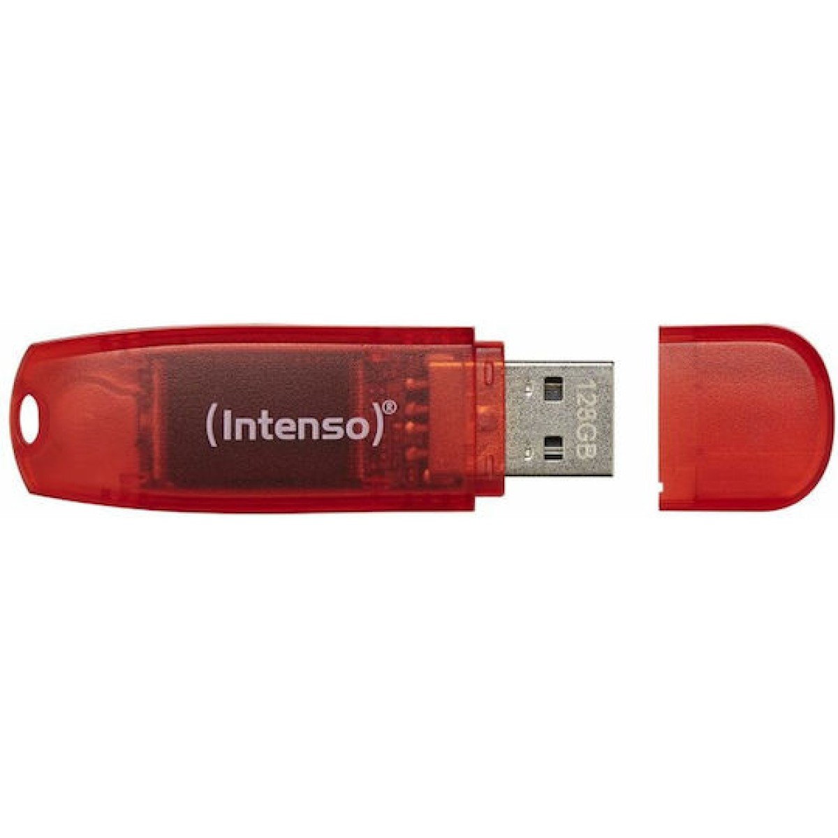 Intenso Rainbow Line 128GB USB 2.0 Stick Κόκκινο