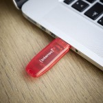 Intenso Rainbow Line 128GB USB 2.0 Stick Κόκκινο