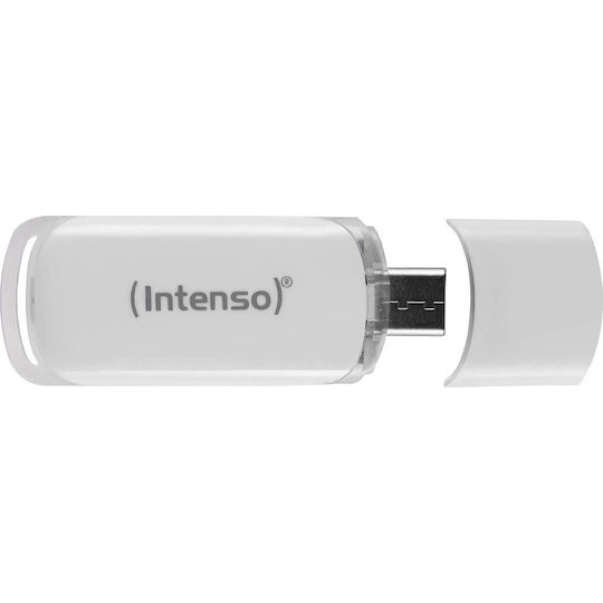 Intenso Flash Line 128GB USB 3.1 Stick με σύνδεση USB-C Λευκό