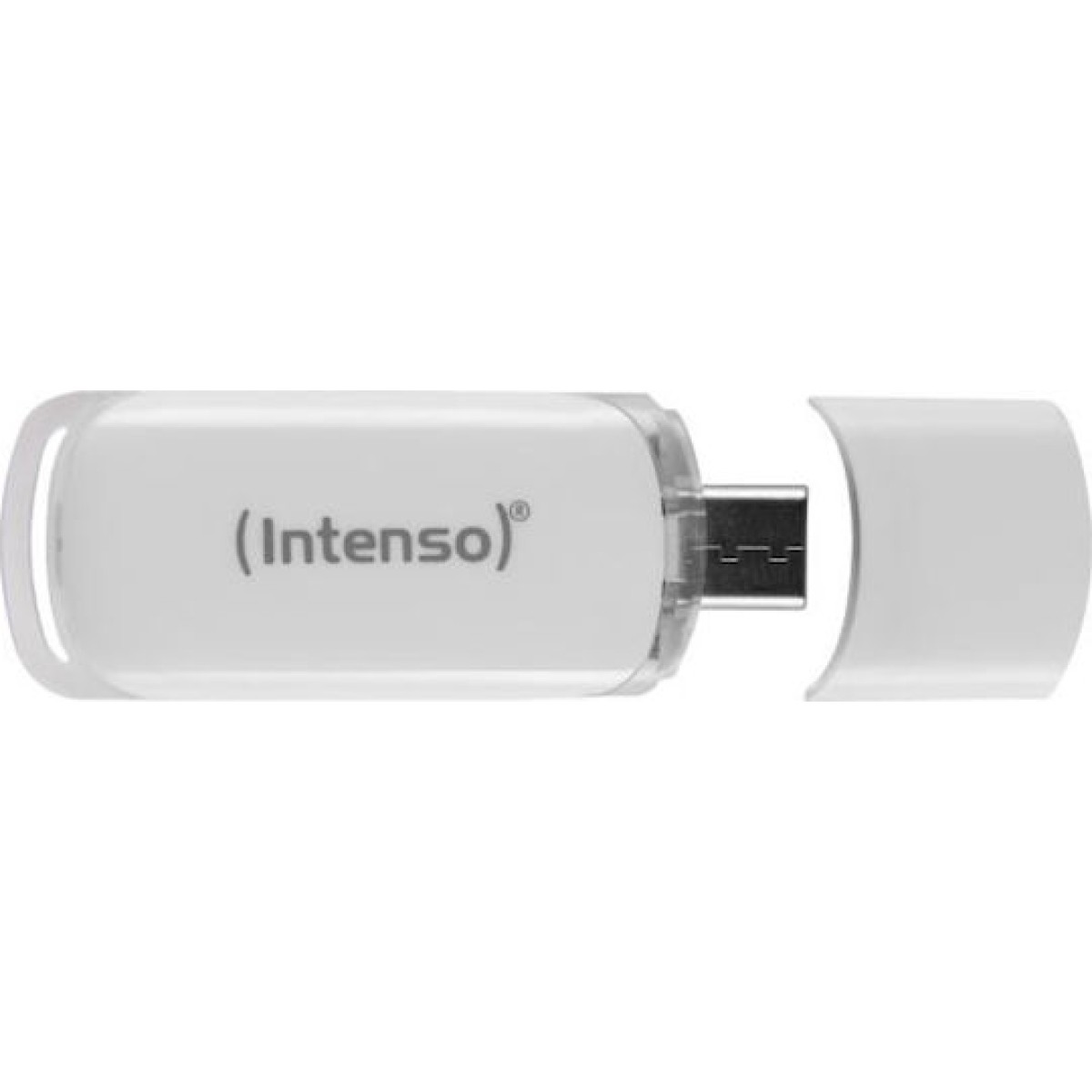 Intenso Flash Line 64GB USB 3.1 Stick με σύνδεση USB-C Λευκό