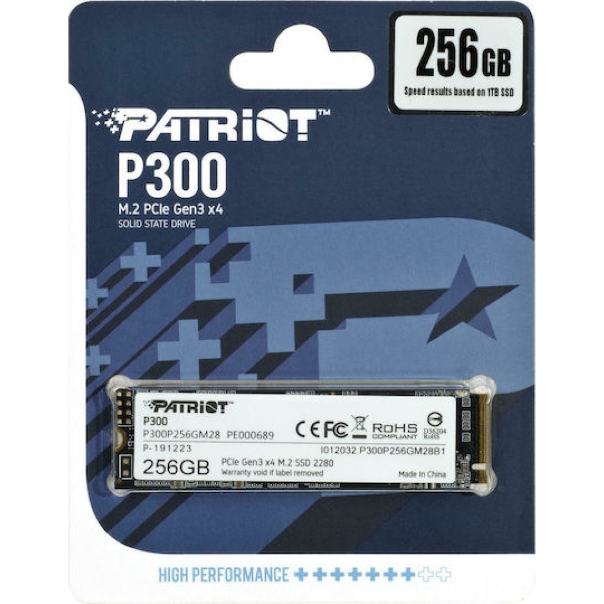 Patriot P300 SSD 256GB M.2 NVMe PCI Express 3.0