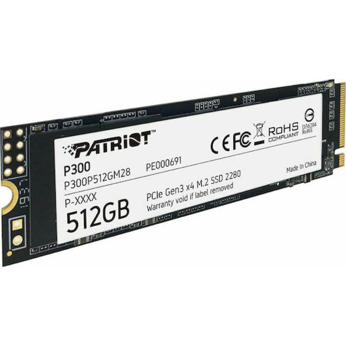 Patriot P300 SSD 512GB M.2 NVMe PCI Express 3.0