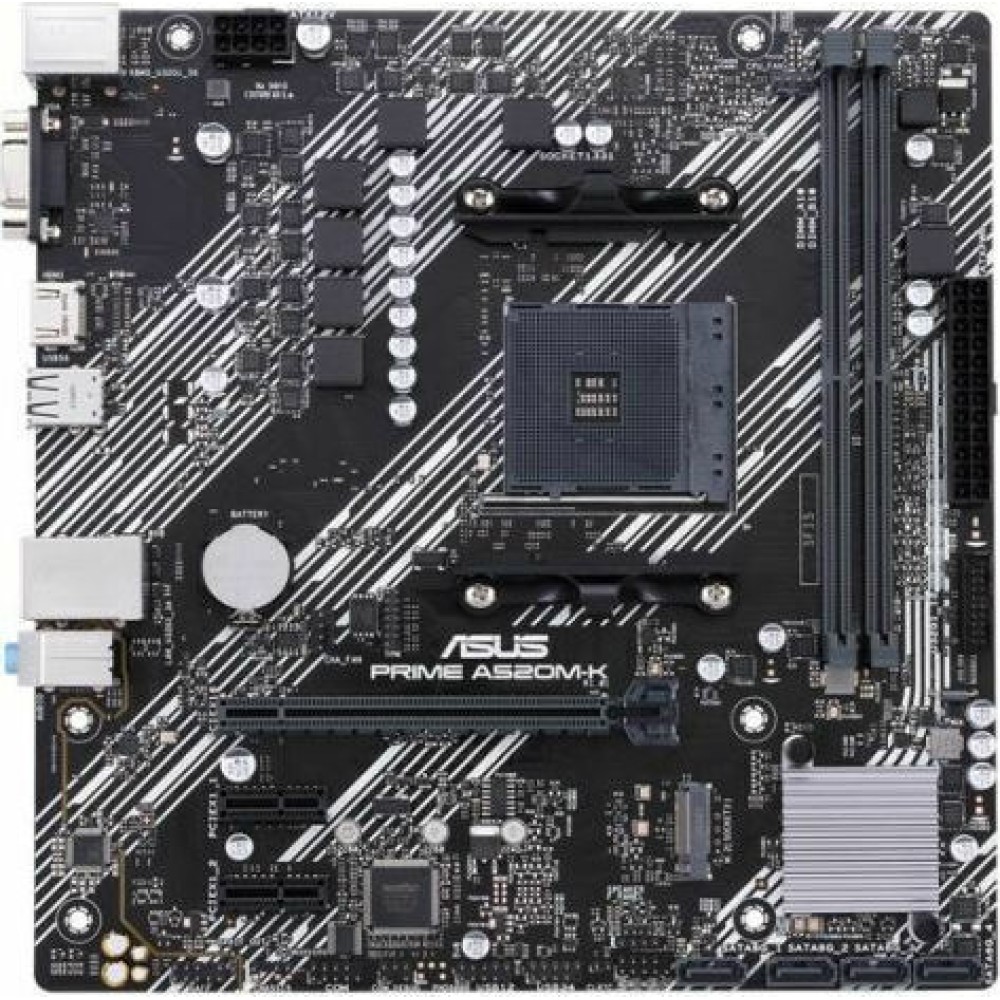 Asus Prime A520M-K Motherboard Micro ATX με AMD AM4 Socket 90MB1500-M0EAY0