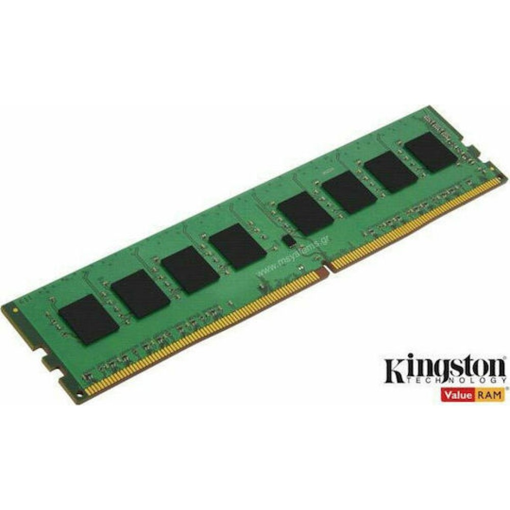 Kingston ValueRAM DDR4 με Module 1x8GB και Ταχύτητα 2666 για Desktop