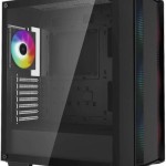 Deepcool CC560 ARGB v2 Gaming Midi Tower Κουτί Υπολογιστή με Πλαϊνό Παράθυρο Μαύρο