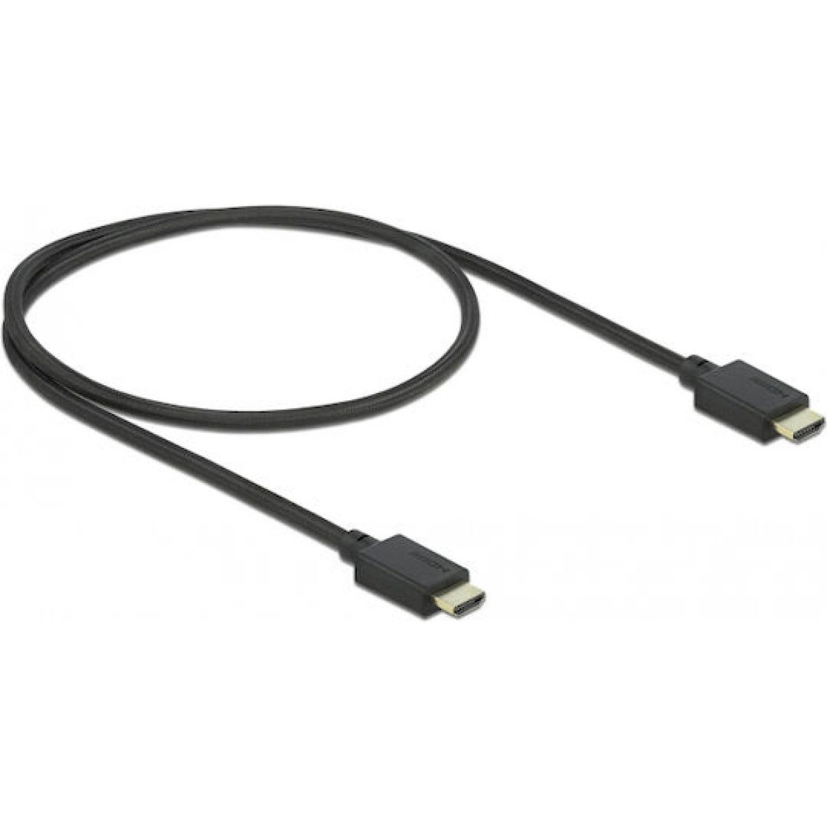 DeLock HDMI 2.1 Cable HDMI male - HDMI male 0.5m Μαύρο