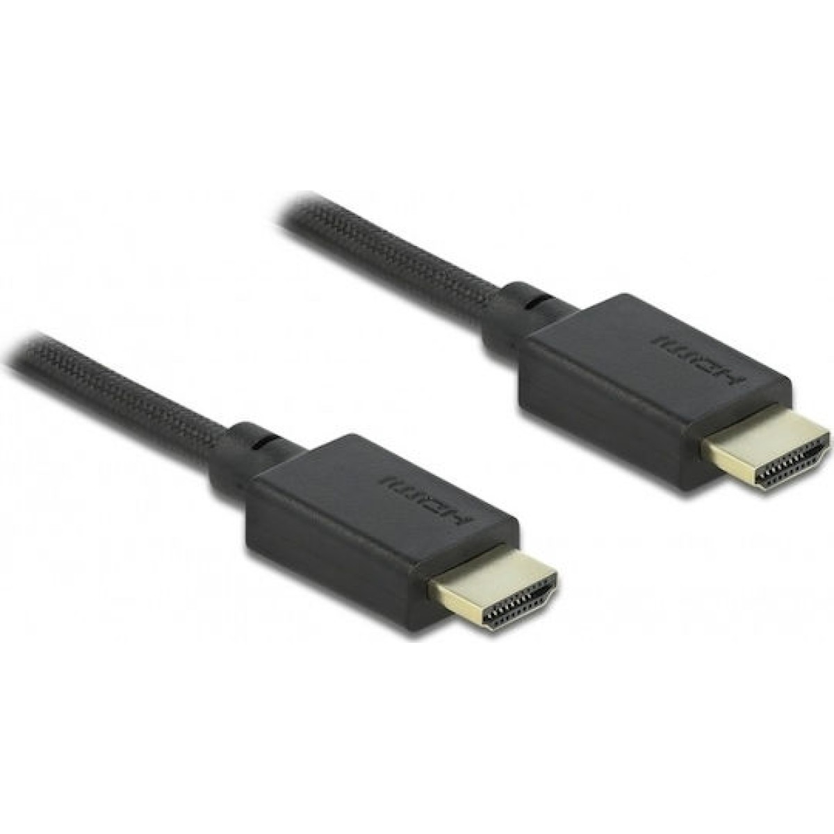 DeLock HDMI 2.1 Cable HDMI male - HDMI male 0.5m Μαύρο
