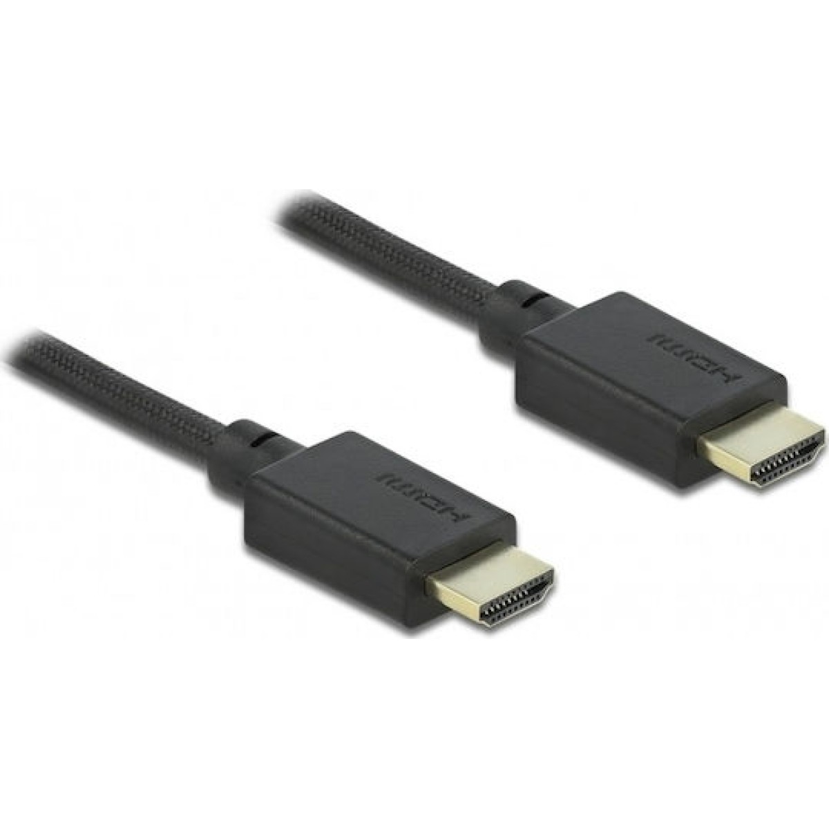 DeLock HDMI 2.1 Cable HDMI male - HDMI male 1m Μαύρο
