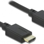 DeLock HDMI 2.1 Cable HDMI male - HDMI male 1m Μαύρο