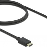 DeLock HDMI 2.1 Cable HDMI male - HDMI male 1m Μαύρο