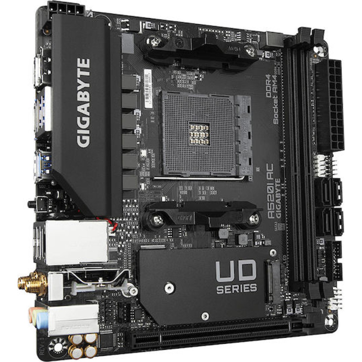 Gigabyte A520I AC rev. 1.0 Wi-Fi Motherboard Mini ITX με AMD AM4 Socket