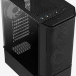 Aerocool Quantum Mesh v3 Gaming Midi Tower Κουτί Υπολογιστή με Πλαϊνό Παράθυρο και RGB Φωτισμό Μαύρο