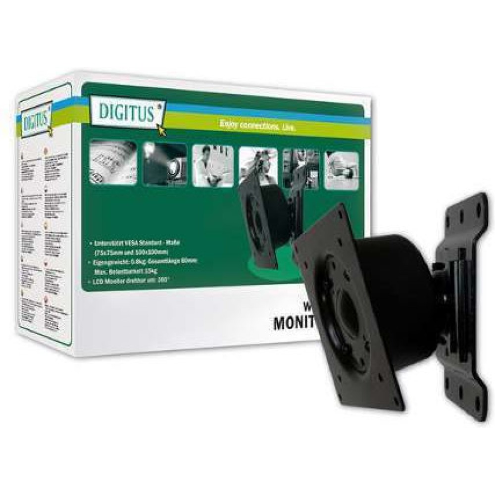 Digitus DA-90307 DA-90307 Βάση Τηλεόρασης Τοίχου έως 15kg