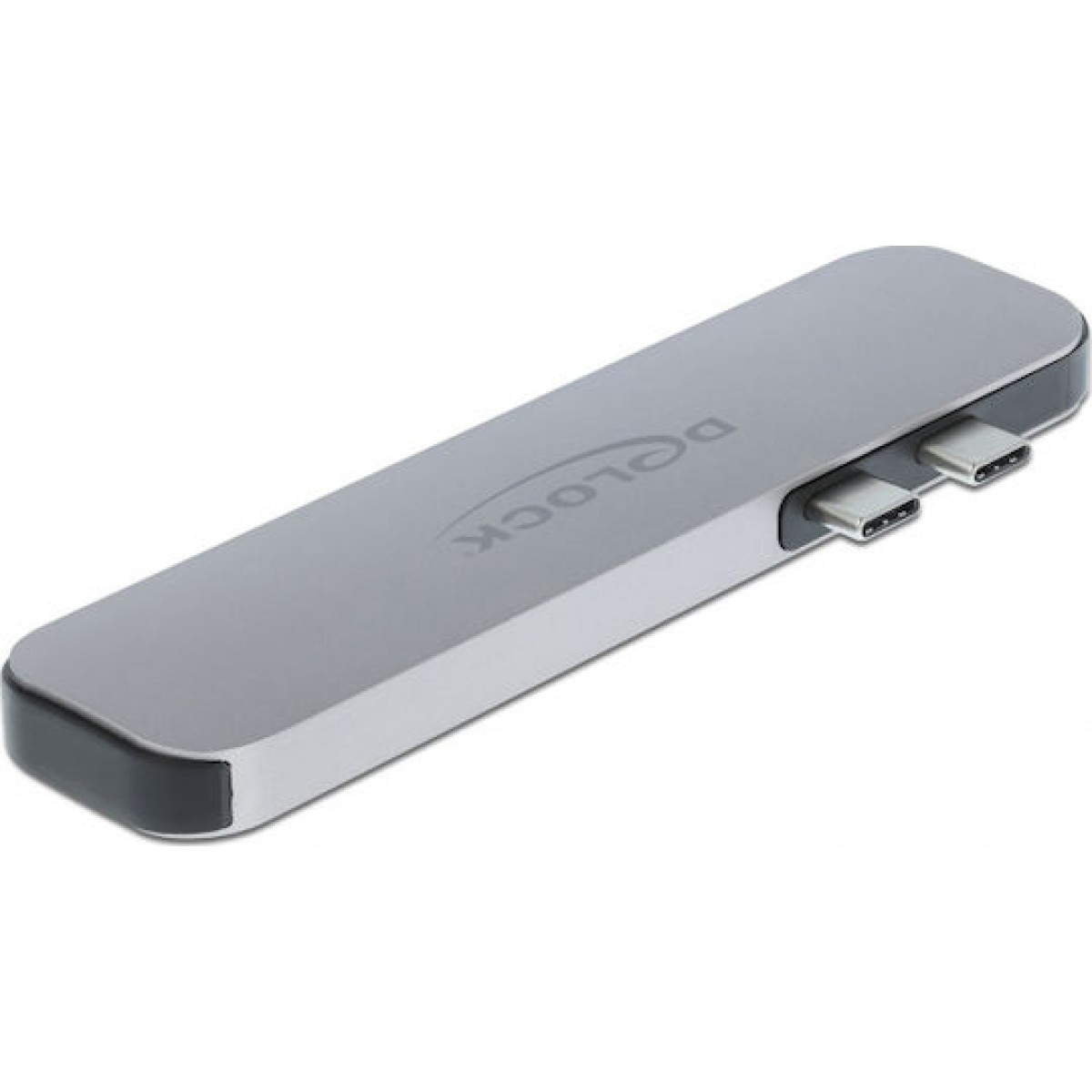 DeLock Docking Station με Διπλό USB-C HDMI 4K PD Γκρι (87753)