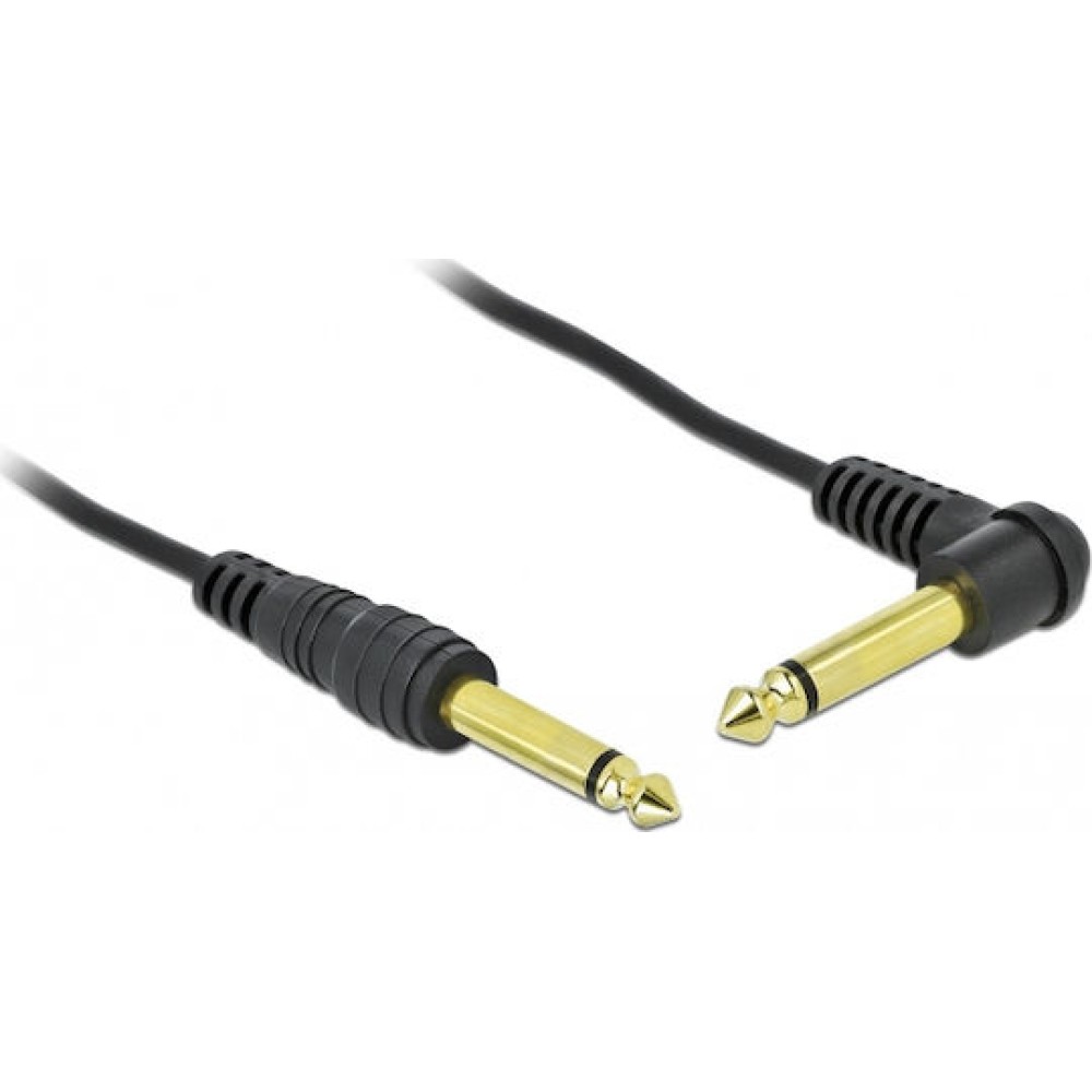 DeLock Cable 6.3mm male - 6.3mm male 2m (85939)