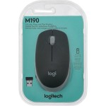 Logitech M190 Ασύρματο Ποντίκι Mid Grey