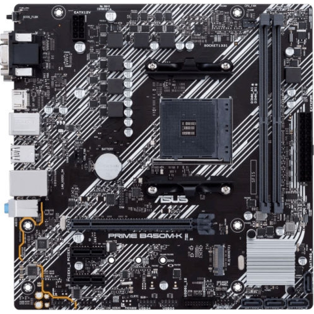 Asus Prime B450M-K II Motherboard Micro ATX με AMD AM4 Socket 90MB1600-M0EAY0