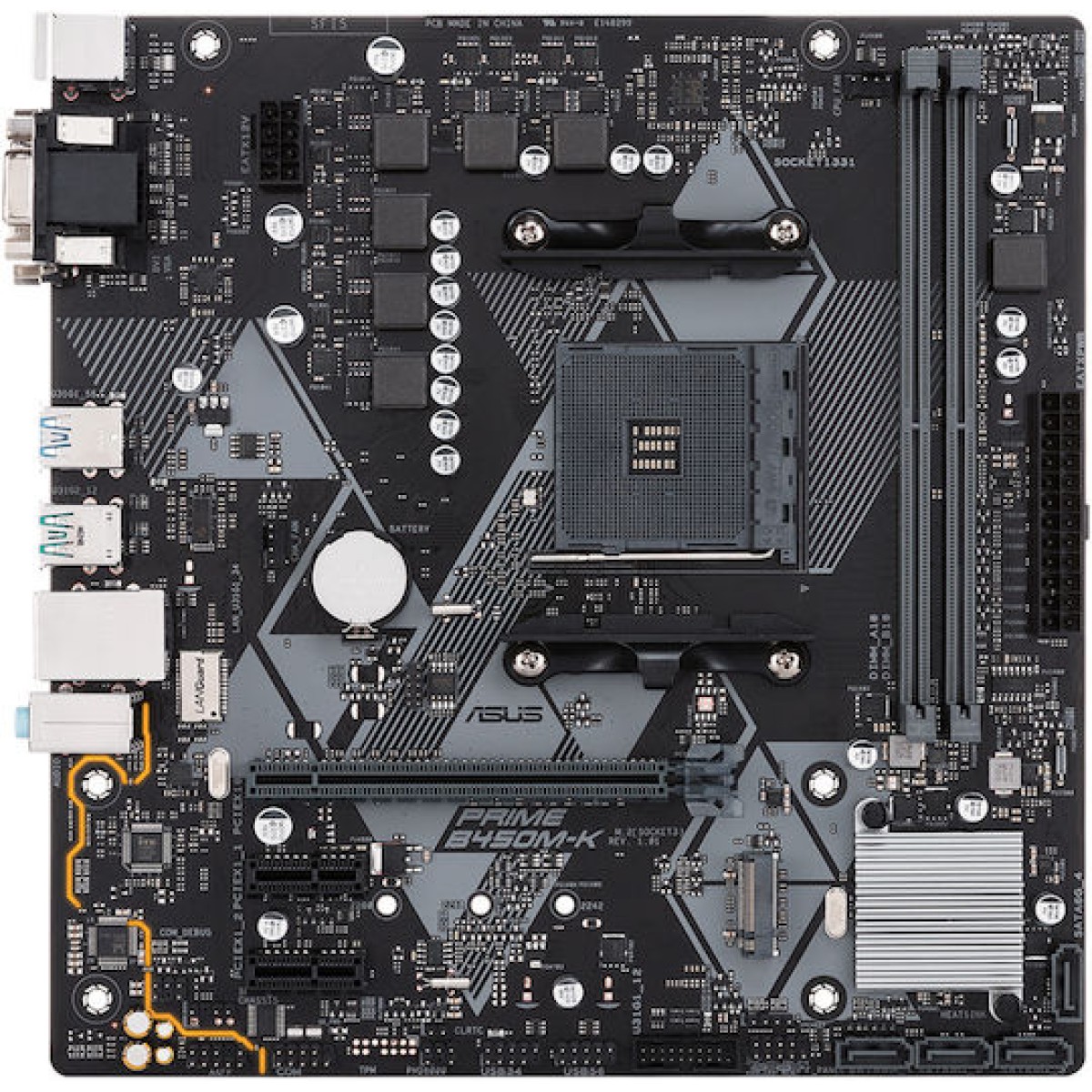 Asus Prime B450M-K II Motherboard Micro ATX με AMD AM4 Socket 90MB1600-M0EAY0
