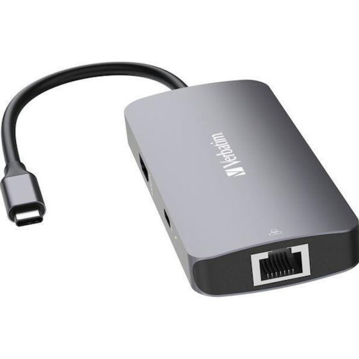 Verbatim USB-C Pro CMH-05 USB-C Docking Station με HDMI 4K PD Ethernet Γκρι
