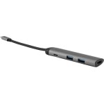 Verbatim USB-C Pro CMH-05 USB-C Docking Station με HDMI 4K PD Ethernet Γκρι