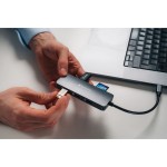 Verbatim CMH-9 USB-C Docking Station με HDMI 4K PD Ethernet Γκρι