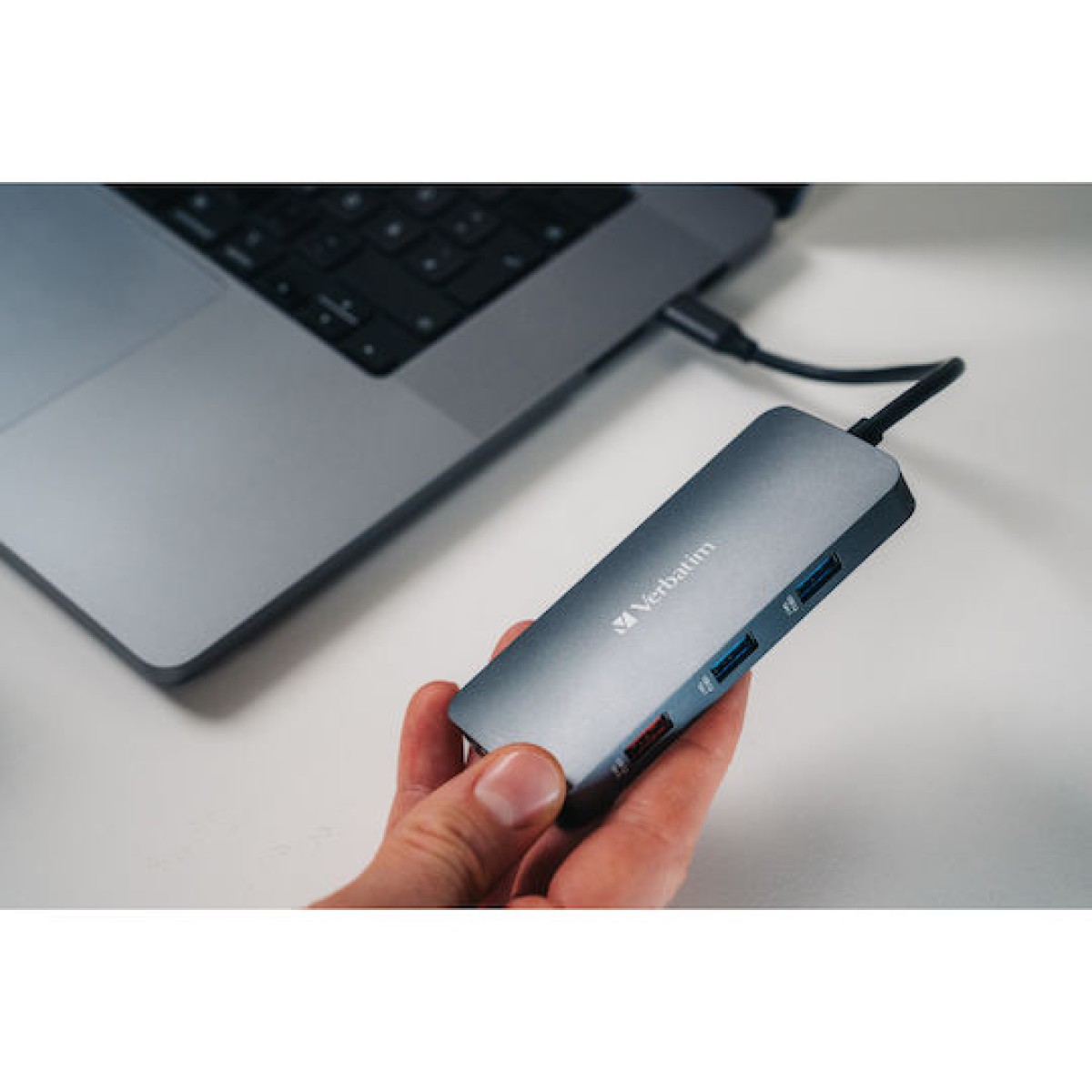 Verbatim CMH-9 USB-C Docking Station με HDMI 4K PD Ethernet Γκρι