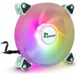 Argus RS-061 RGB Case Fan 120mm με Σύνδεση 4-Pin PWM Λευκό