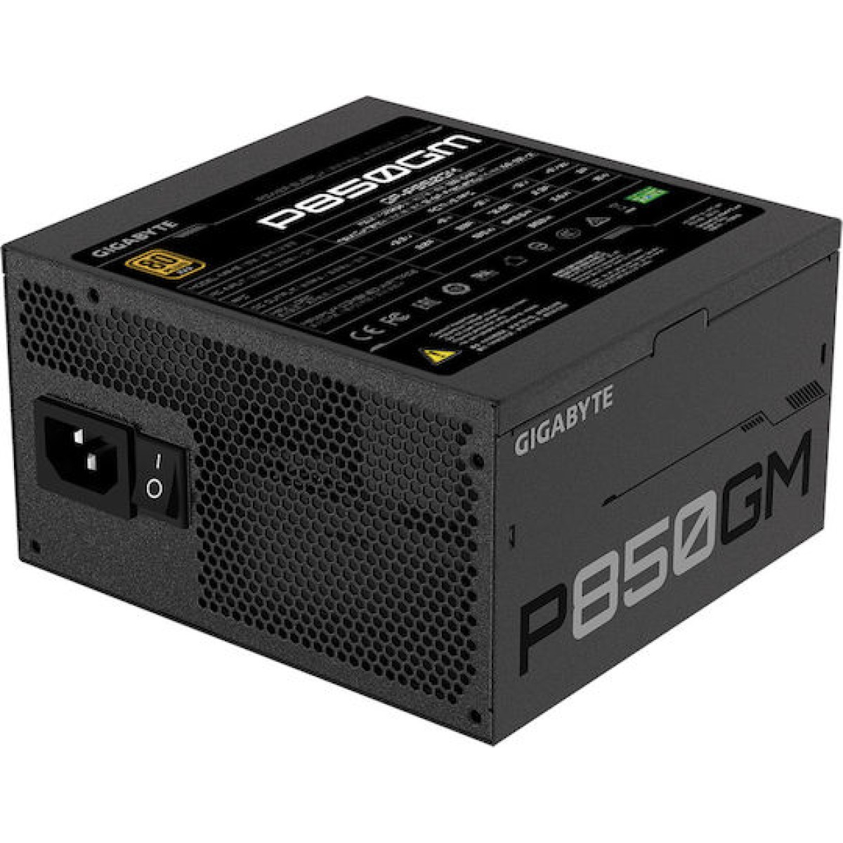 Gigabyte P850GM 850W Μαύρο Τροφοδοτικό Υπολογιστή Full Modular 80 Plus Gold