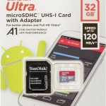 Sandisk Ultra microSDHC 32GB Class 10 U1 A1 UHS-I με αντάπτορα