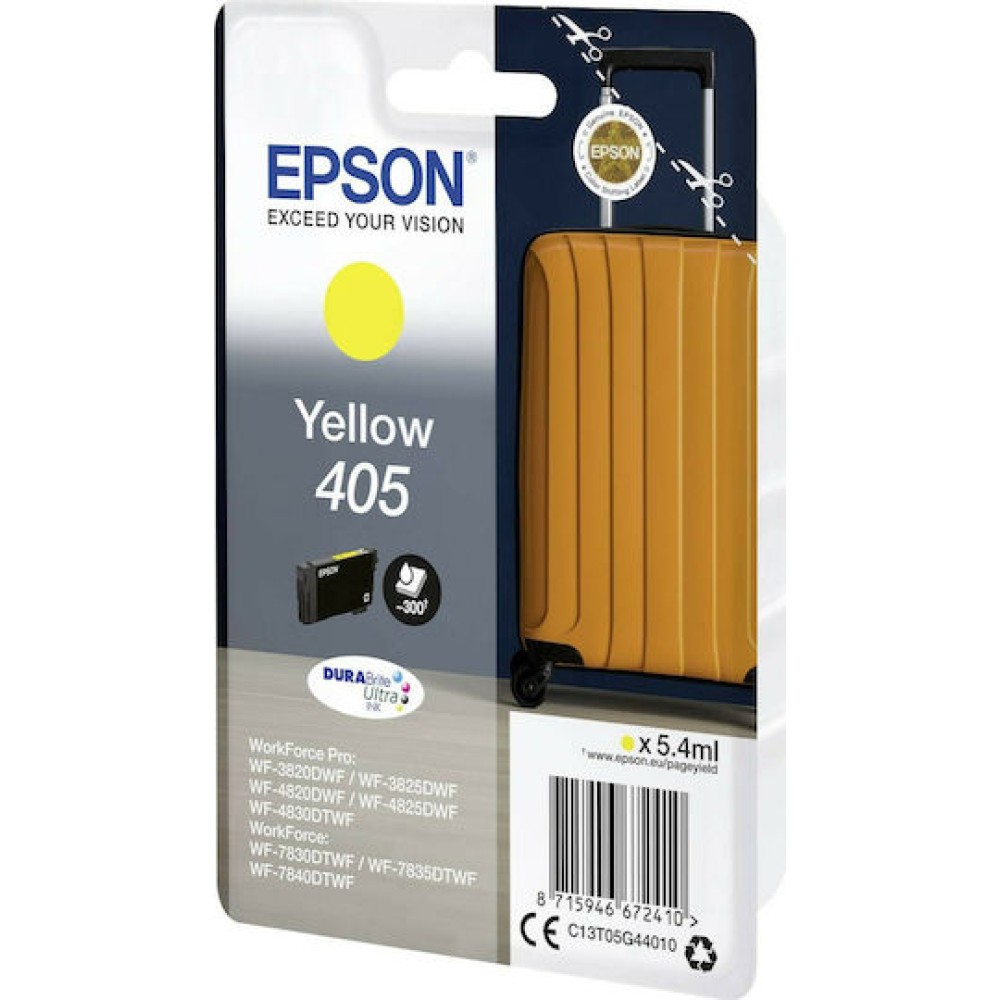 Epson 405 Γνήσιο Μελάνι Εκτυπωτή InkJet Κίτρινο (C13T05G44010)