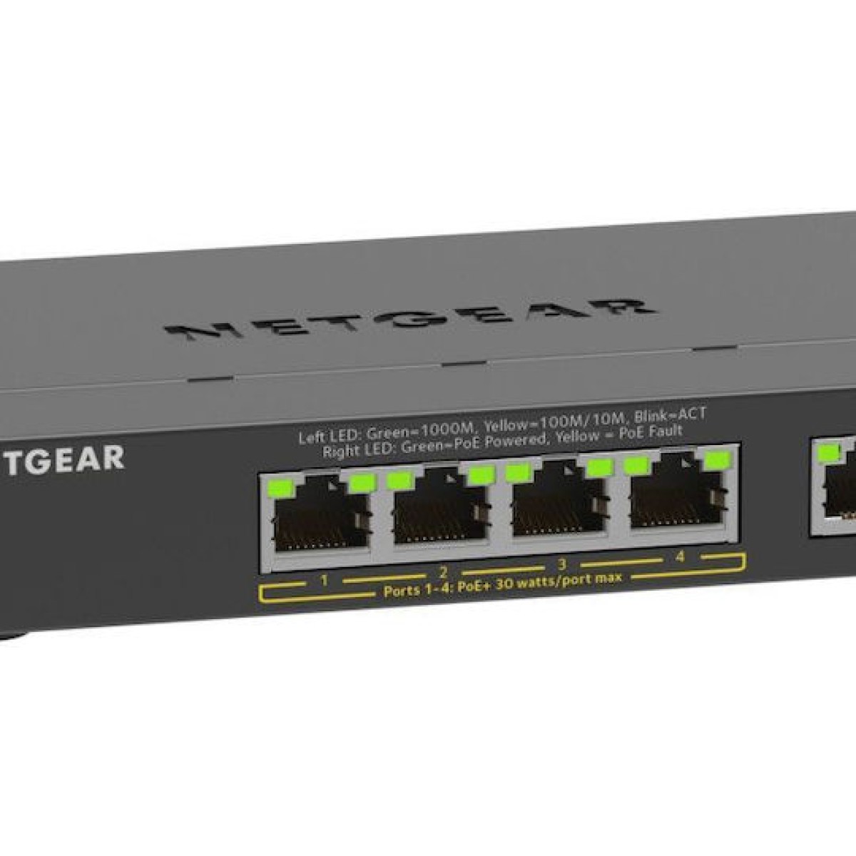 NetGear GS305EP Managed L2 PoE+ Switch με 4 Θύρες Gigabit (1Gbps) Ethernet