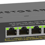 NetGear GS305EPP Unmanaged L2 PoE+ Switch με 5 Θύρες Gigabit (1Gbps) Ethernet